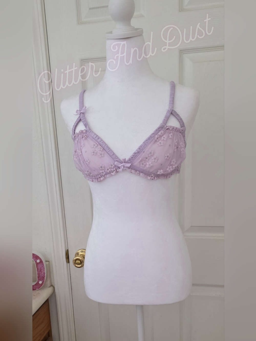 For Love And Lemons Ditzy Shimmer Bralette - Picture 2 of 6